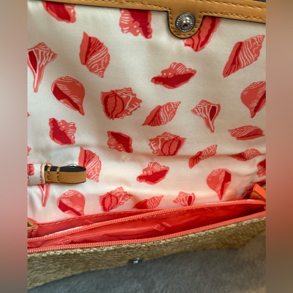 💙⚓️💙VERA BRADLEY💙⚓️💙Anchors Aweigh Natural Straw Beach Wristlet/NWOT - Picture 6 of 7